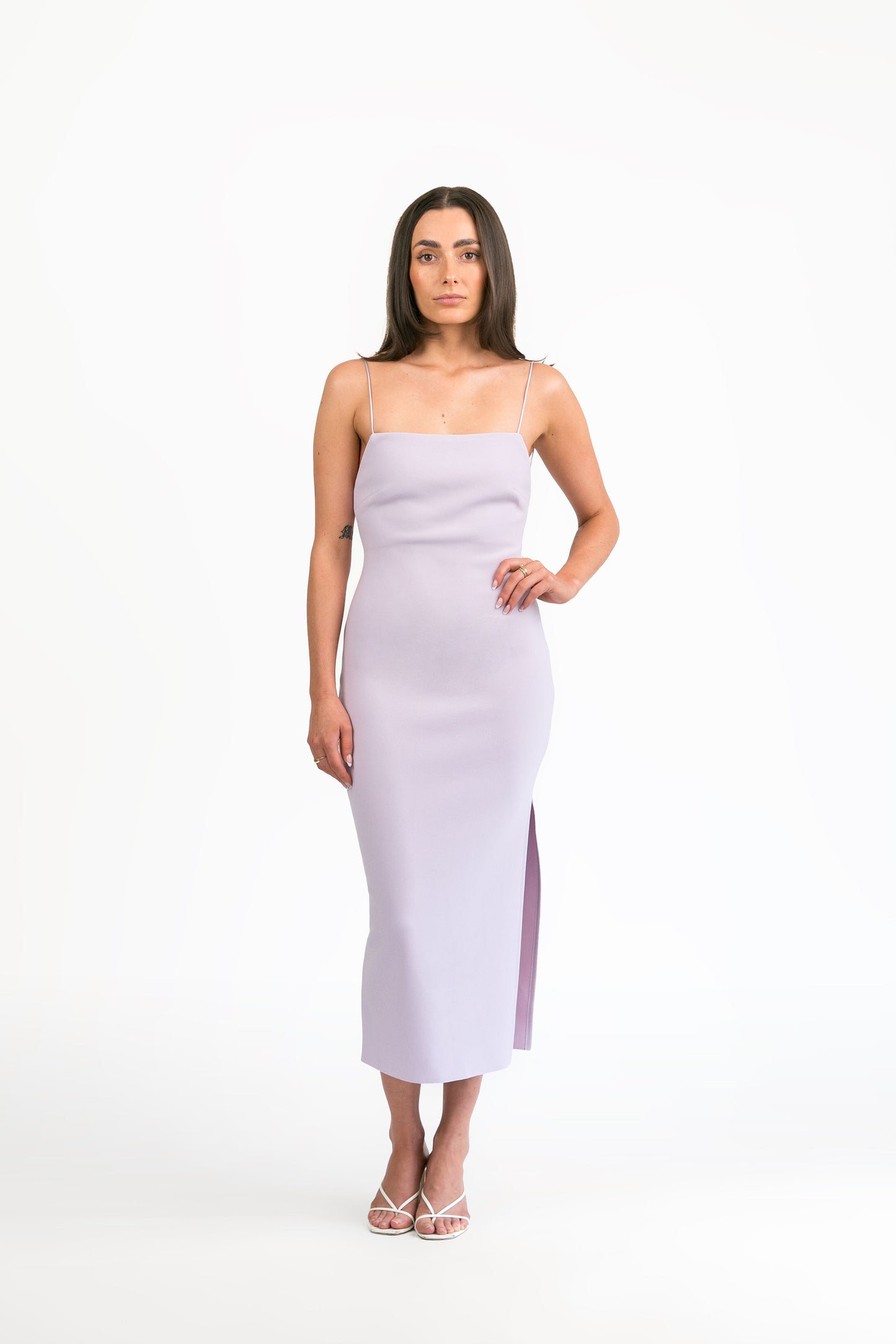 Marvellous Midi Dress in Lilac