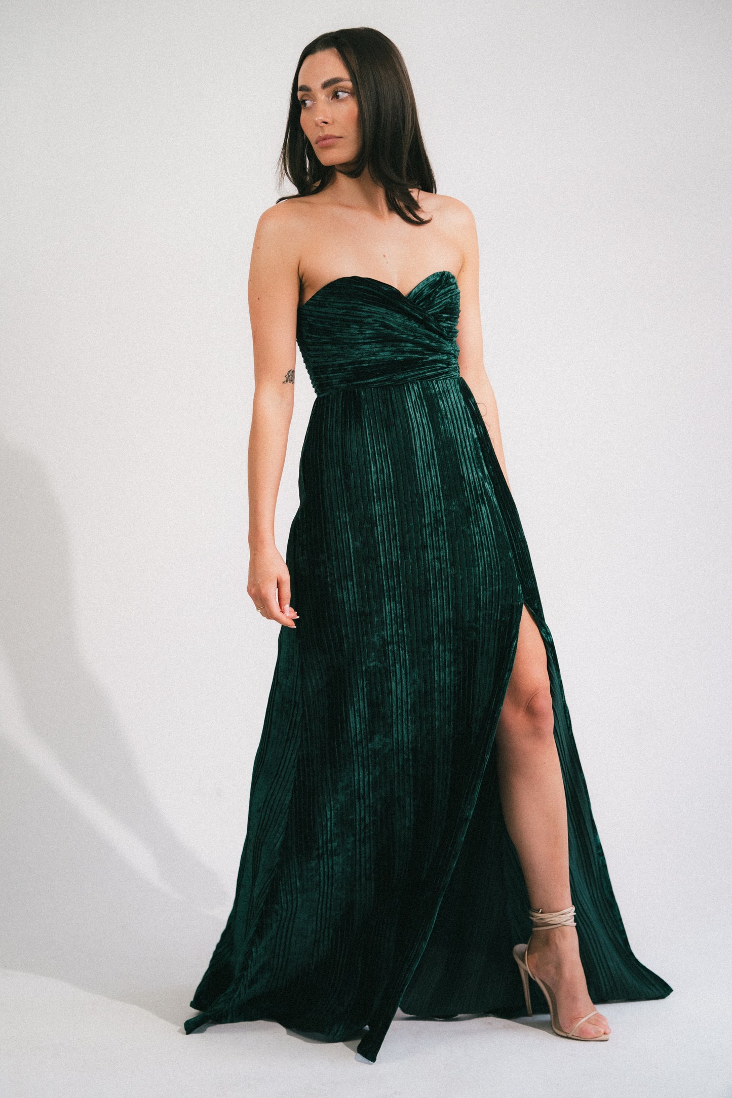 Spanish Moss Gown in Jewel Green