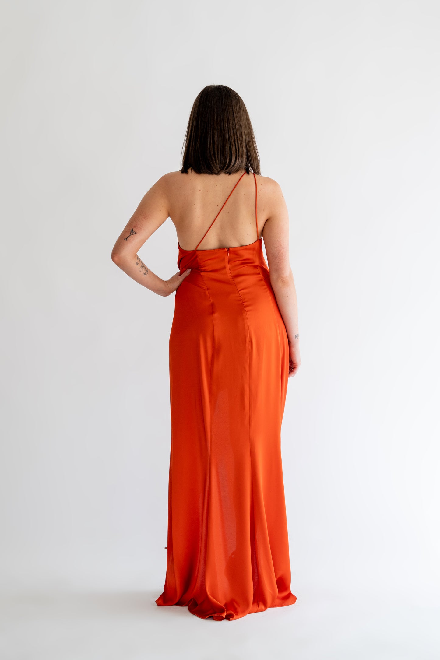 Daria Gown in Burnt Orange