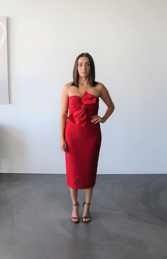 Klayton Dress in Red