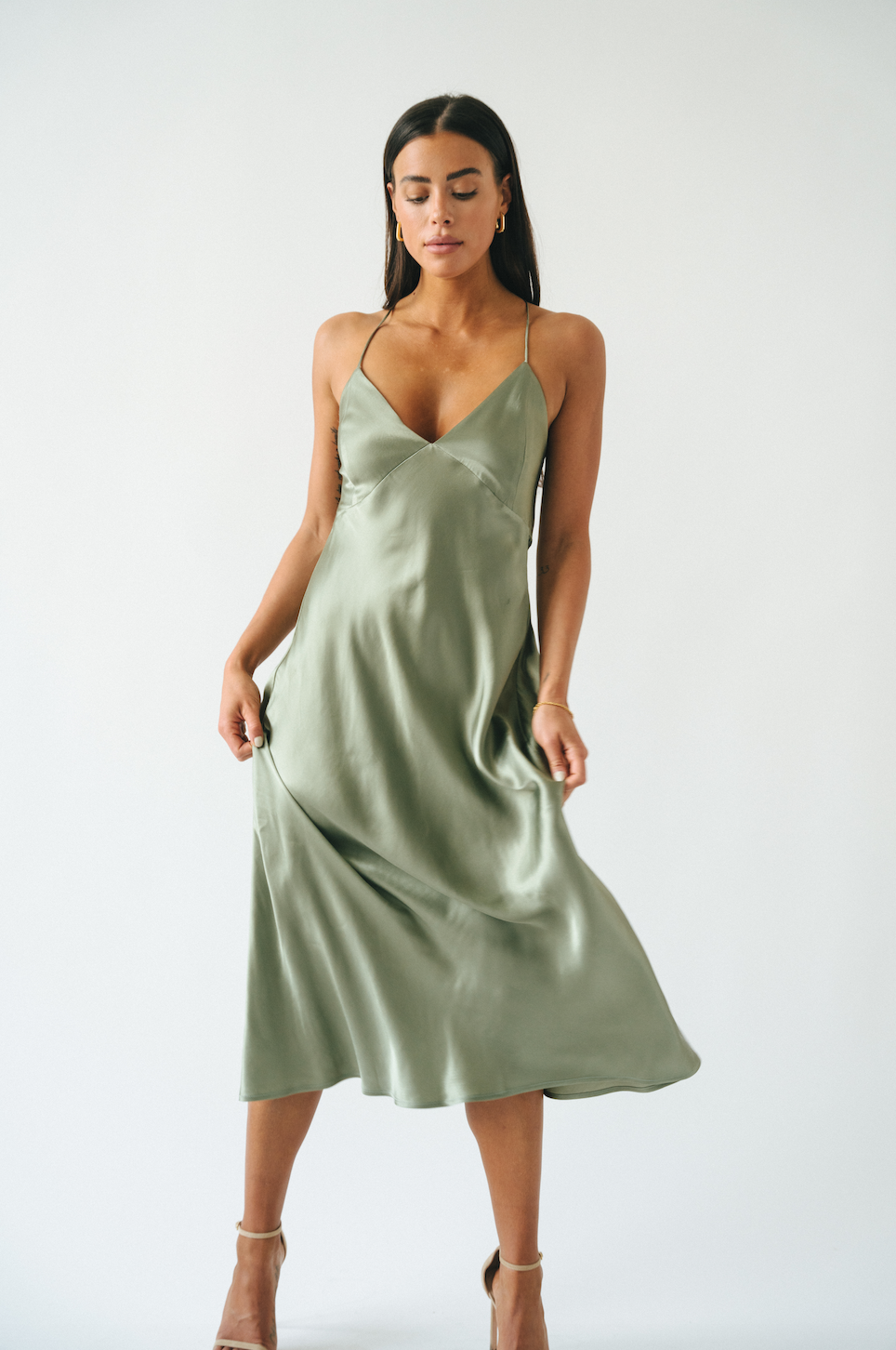 Davenport Dress in Olive